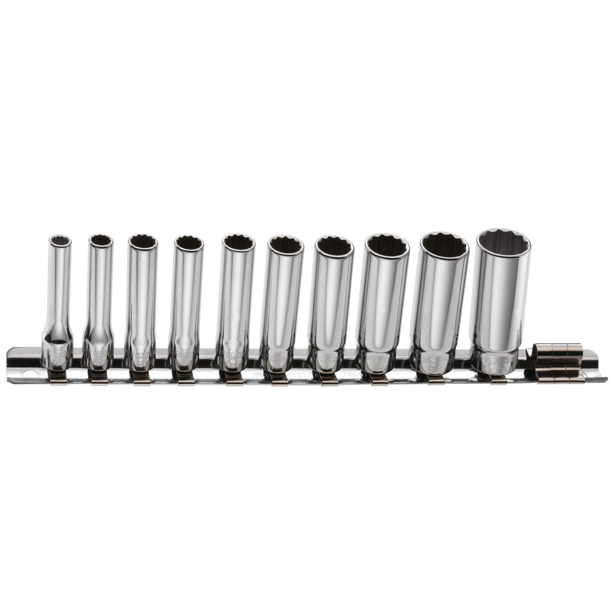 Facom Rail for 1/4" R.40U REL.40U & RB.40AU Socket Sets Metallic