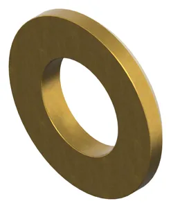 Plain washer, chamfered DIN 125-1B Brass