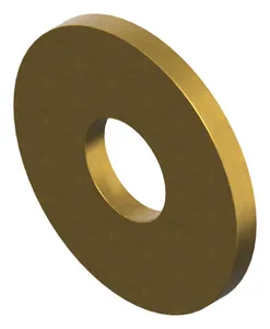 Plain washer with outside diameter ≈ 3 x nominal thread diameter DIN 9021 Brass