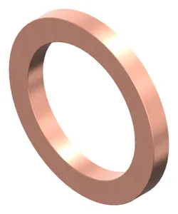 Sealing ring, flat, h=1 DIN 7603 A Copper