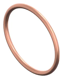 Sealing ring, filled, h=1.5 DIN 7603 C Copper/FESTAPLAN