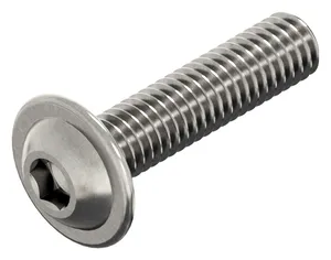 Tornillo cabeza redondeada con hexágono interior con flange ISO 7380-2 Acero inoxidable (Inox) A2 M3X6