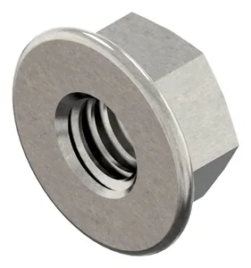 Hexagon nut with serrated flange DIN ≈6923 Stainless steel A2