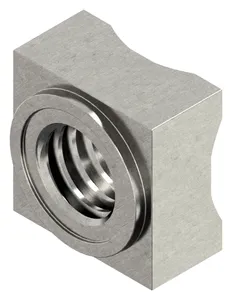 Square weld nut DIN 928 Stainless steel A2