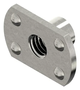 Projection weld nut with flange Stainless steel A2