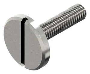 Slotted pan head screw large head DIN 921 Stainless steel A1