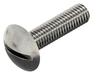 Tornillo cabeza oval ancha con ranura NF ≈E25-129 Acero inoxidable (Inox) A2 M5X12