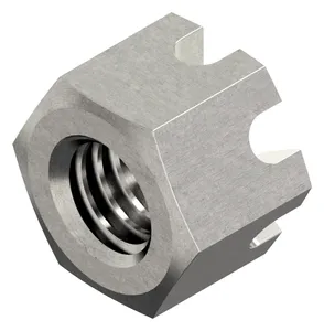 Écrou hexagonal à créneaux DIN 935-1 Acier inoxydable (Inox) A2