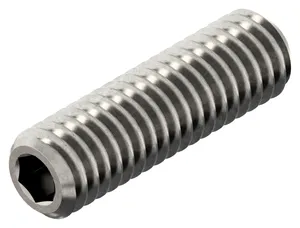 Hexagon socket set screw with flat end DIN 913 Stainless steel A2