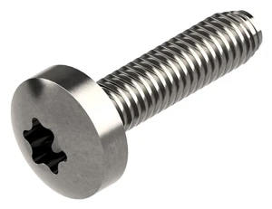 Hexalobular socket pan head thread rolling screw DIN ≈7500-1 PE Acero inoxidable (Inox) A2