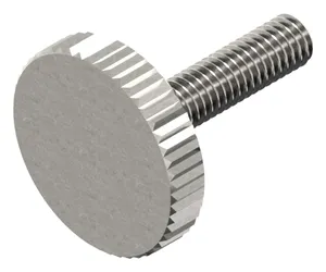 Knurled thumb screw thin type DIN 653 Stainless steel A1