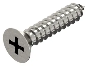 Cross recessed countersunk head tapping screw DIN 7982 C-H Stainless steel A2