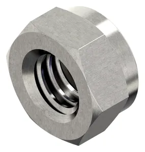 Prevailing torque type hexagon nut with non-metallic insert DIN 985 Stainless steel A2 Zinc plated