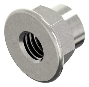 Prevailing torque type hexagon nut with serrated flange with non-metallic insert DIN ≈6926 Stainless steel A2 50