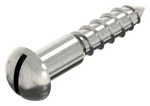 Slotted round head wood screw DIN 96 Stainless steel A2