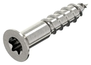 Hexalobular countersunk timber screw Stainless steel A2