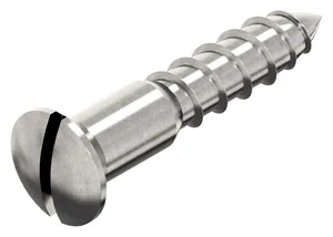 Slotted raised countersunk head wood screw DIN 95 Stainless steel A2