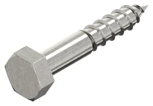 Tornillo cabeza hexagonal para madera DIN 571 Acero inoxidable (Inox) A2