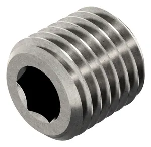 Hexagon socket screw plug with metric fine taper thread DIN 906 Stainless steel A2