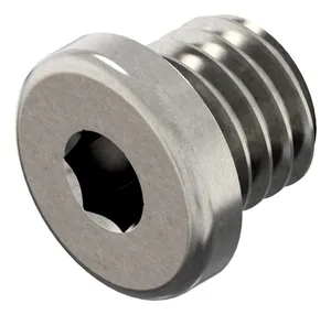 Hexagon socket screw plug with collar MF DIN 908 Stainless steel A2