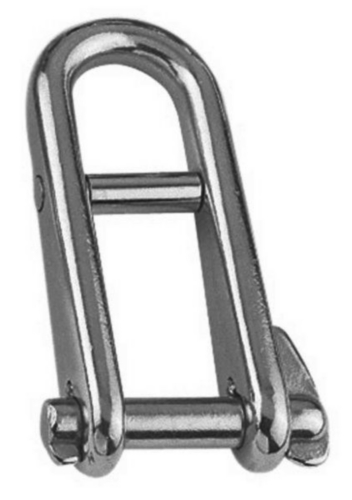 D-shackle with pin Acero inoxidable (Inox) A4