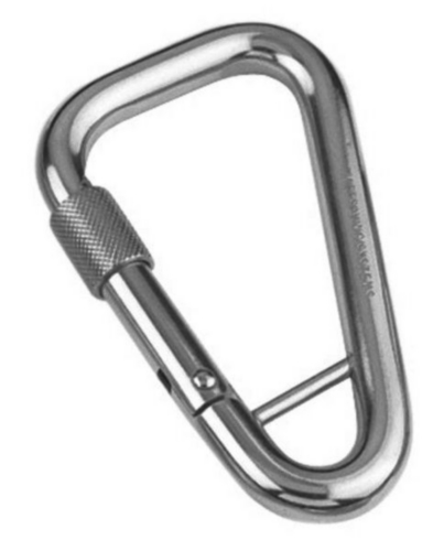 Spring hook with lock nut and bar Stainless steel A4 11X120MM