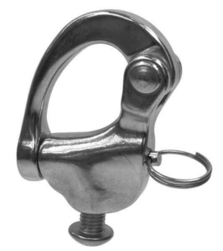 Snap shackle with screw Stainless steel A4 8MM