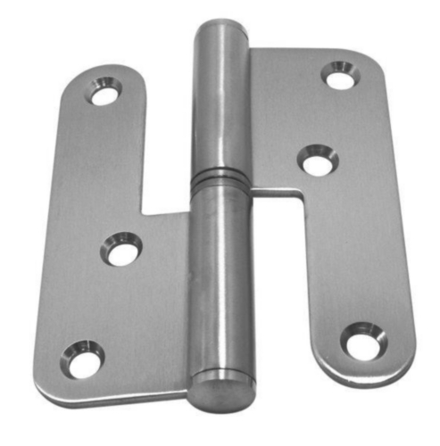 Két részes ajtózsanér, bal (LI)vagy jobb (RE) Rozsdamentes acél A2