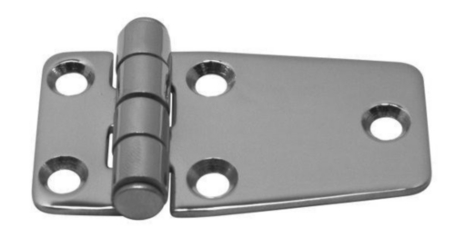 Door hinge, a-symmetrical Acero inoxidable (Inox) A2