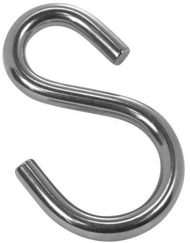 S-hook asymmetric Stainless steel A2 6MM (4043377193452)