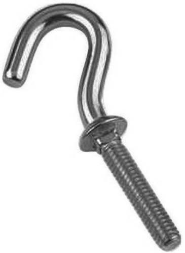 Hook with thread Stainless steel A4 (54629)