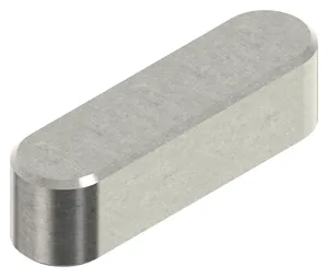 Chaveta paralela tipo pesado DIN 6885 A Aço inoxidável (Inox) A5 (1.4571) 12X8X50MM