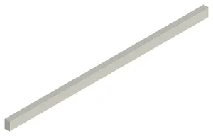 Bright key steel length 1 meter DIN 6880 Stainless steel A5 (1.4571)