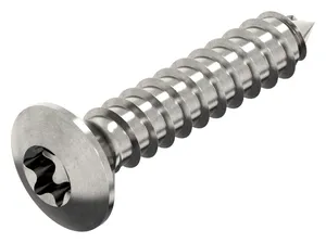 Parafuso cabeça de lentilha hexalobular ISO 14587 C Aço inoxidável (Inox) A4