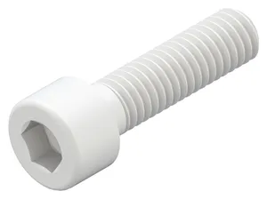 Tornillo cabeza cilindrica con hexágono interior totalmente roscado DIN ≈912 Plastico Poliamida (nylon) 6.6