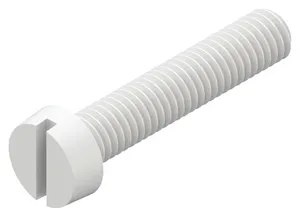 Slotted cheese head screw DIN ≈84 Plastic Polyamide (nylon) 6.6