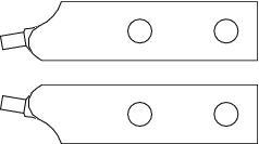 Gedore E-8000 J 41 EL 90° uhlový hrot pre kliešte na ostrie s priemerom 3,2 mm