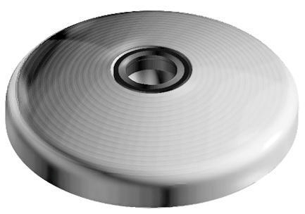 FATH Foot plate with anti-slip plate, ball joint Ø15mm Stainless steel A1
