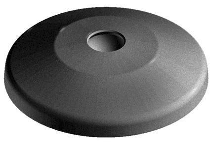FATH Foot plate with anti-slip plate, ball joint Ø15mm Plastic Polyamide (nylon) Black