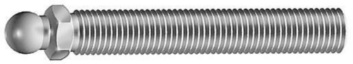 FATH Threaded rod for swivel feet, ball joint ø 15 mm Stainless steel A2