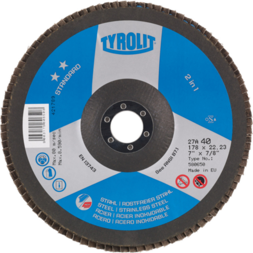 Tyrolit Flap disc 580650 178X22,23 ZA40 K 40