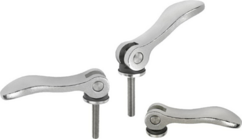 KIPP Cam levers, external thread Steel 5.8 Zinc plated