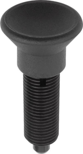 KIPP Indexing plungers without collar, without locknut Metrisches feines Gewinde Steel 5.8, hardened pin Black oxide