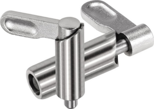 KIPP Cam-action indexing plungers Stainless steel 1.4305, pin not hardened