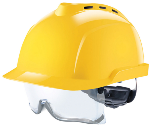 MSA Casco de seguridad V-Gard 6 puntos textil 930 Amarillo