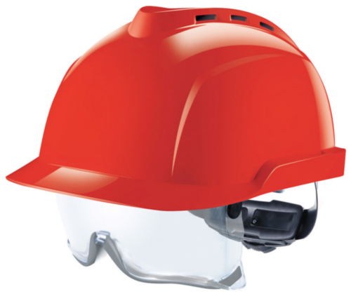 Capacete de segurança MSA V-Gard 6-point textile 930 Vermelho