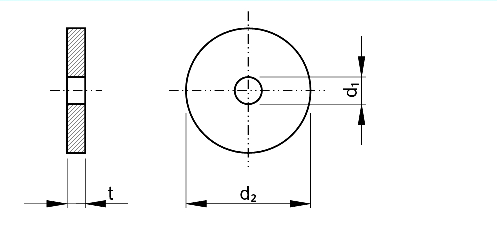 QUICK SYSTEM Rondelle d'étanchéité type RW Néoprène