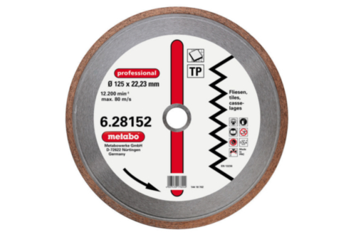 Metabo Diamond cutting disc 125X22,23MM TP