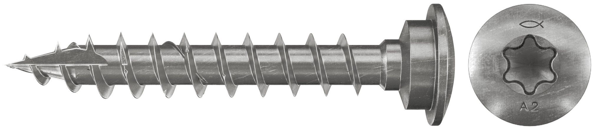 Fischer fjs-lt 7,0x50 a2f 50 screw