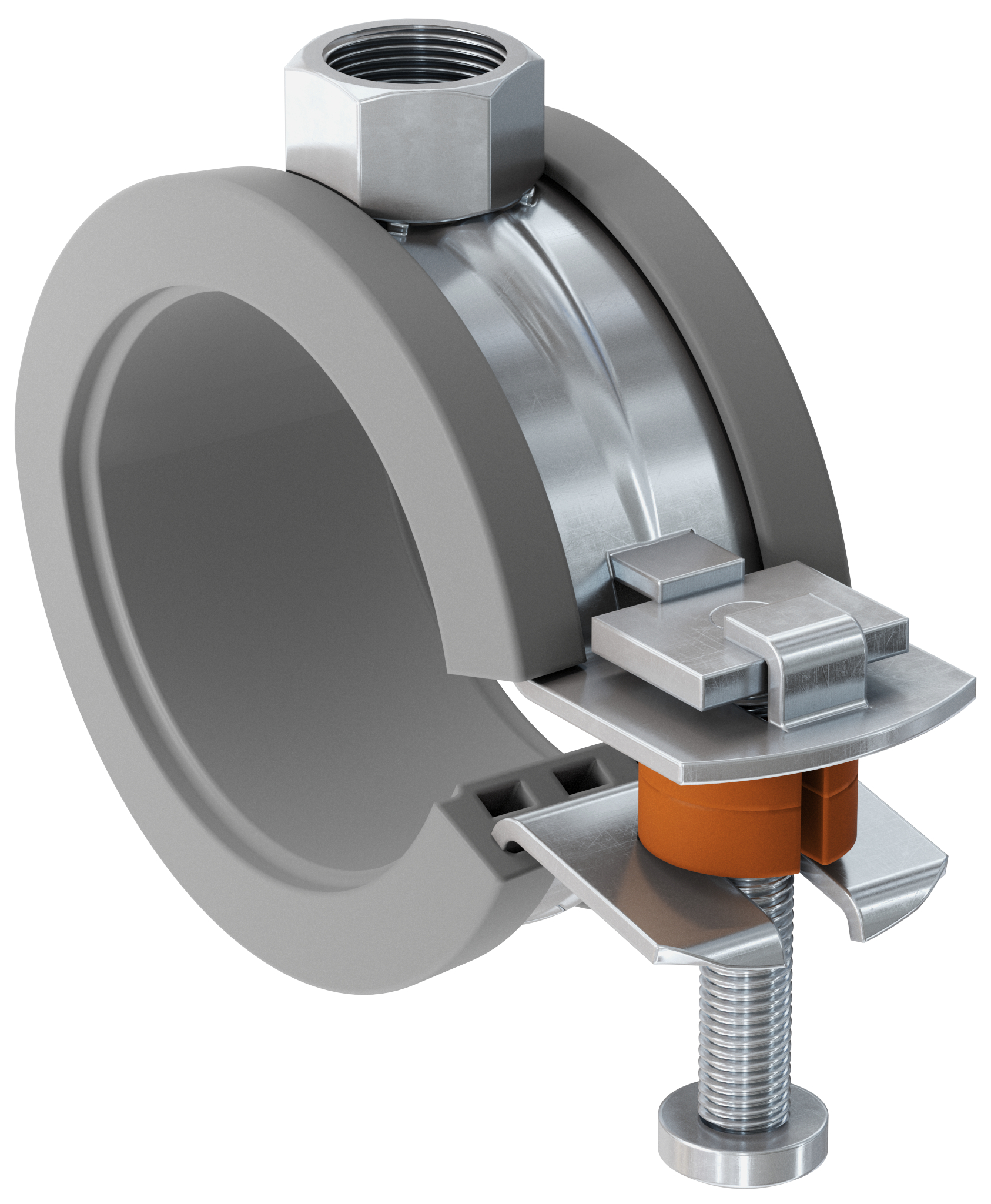 Fischer fks 32-37 braçadeira de tubo articulada